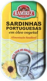 Portugese sardines in zonnebloemolie Ramirez 120gr