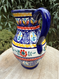 Schenkkan "Monsaraz" | Kleurrijk Bloemmotief | Handgemaakt Portugees Aardewerk | 1 Liter