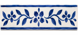 Keramische Randtegel Melides Patroon | Smalle Afwerking Wandtegels | 15 x 5 cm