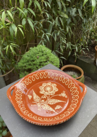 Ronde schaal met handgrepen Ø34x6cm