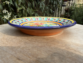 Portugees Tapasbordje Kleurrijk | Handgemaakt Keramiek Ø 18,5 cm