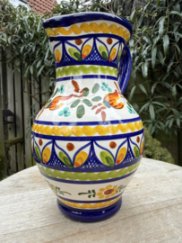 Schenkkan "Monsaraz" | Kleurrijk Bloemmotief | Handgemaakt Portugees Aardewerk | 1 Liter