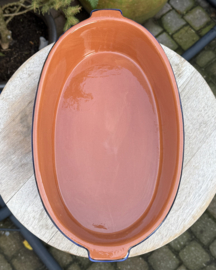 Handgemaakte Portugese Ovenschaal Ovaal Blauw | 3-4 Personen | Alentejo