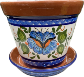 Bloempot met schotel (klein)