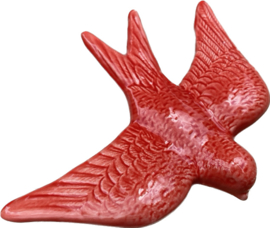 Zwaluw rood 16x12,5cm