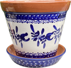 Bloempot met schotel (medium)