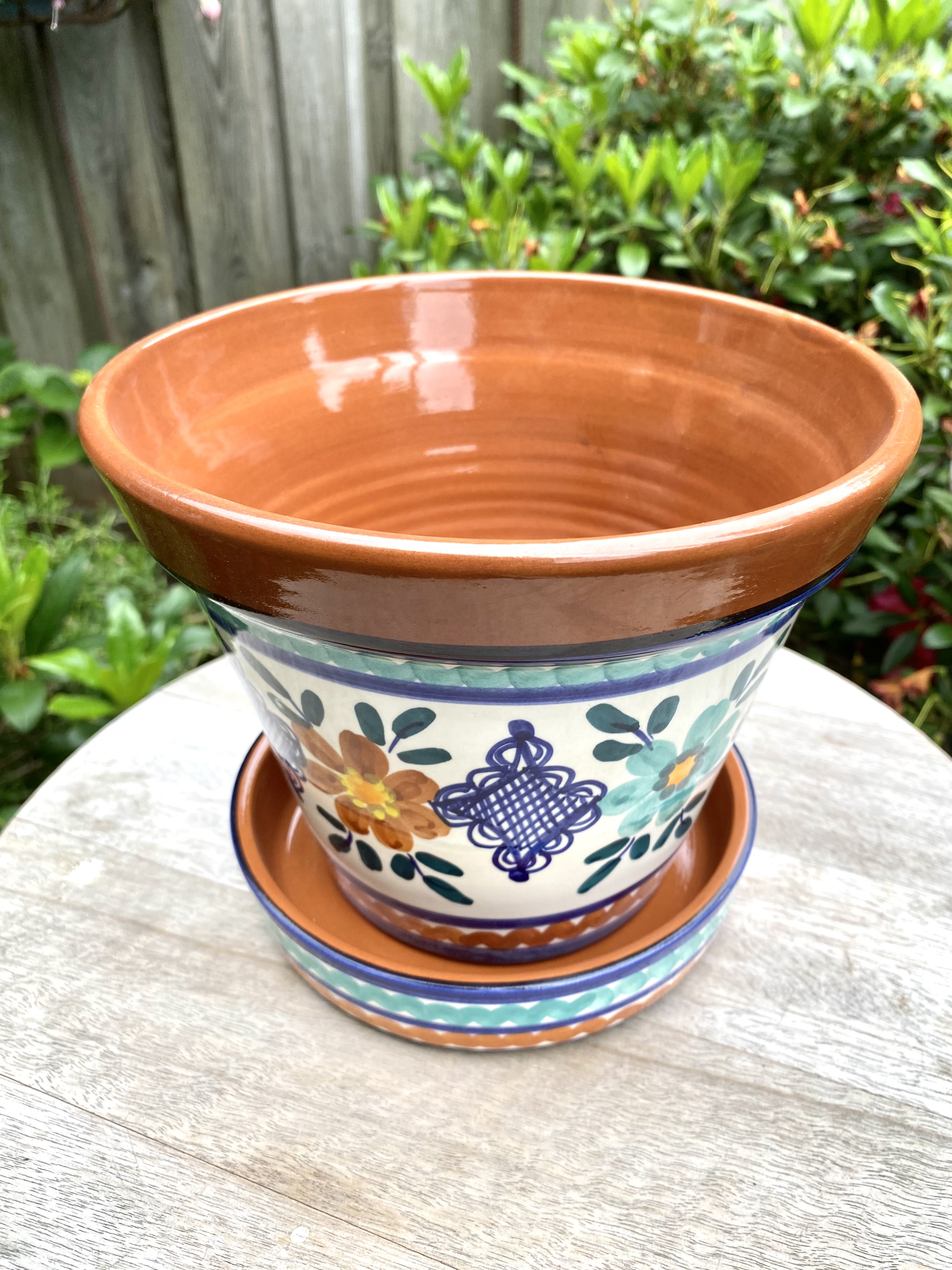 Bloempot met schotel (medium)