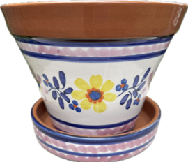 Bloempot met schotel (medium)