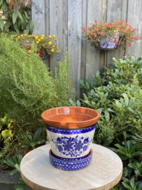 Bloempot met schotel (medium)