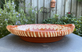 Ronde schaal met handgrepen Ø34x6cm