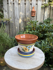 Bloempot met schotel (medium)