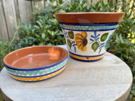 Bloempot met schotel (medium)