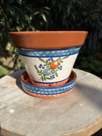 Bloempot met schotel (medium)