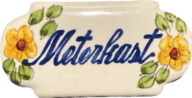 Keramisch deurbordje Meterkast (9x4,5cm)