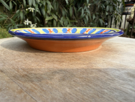 Portugees Tapasbordje Kleurrijk | Handgemaakt Keramiek Ø 18,5 cm