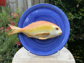 Diepzeeblauw rond bord Ø30cm met geïntegreerde Diepzeeroodbaars + gratis bordenspanner