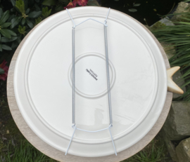 Steengrijs rond bord Ø30cm met geïntegreerde Calamus + gratis bordenspanner