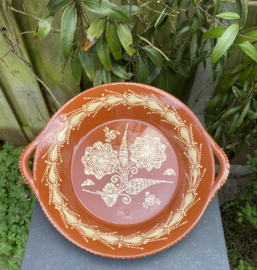 Ronde schaal met handgrepen Ø40x7cm