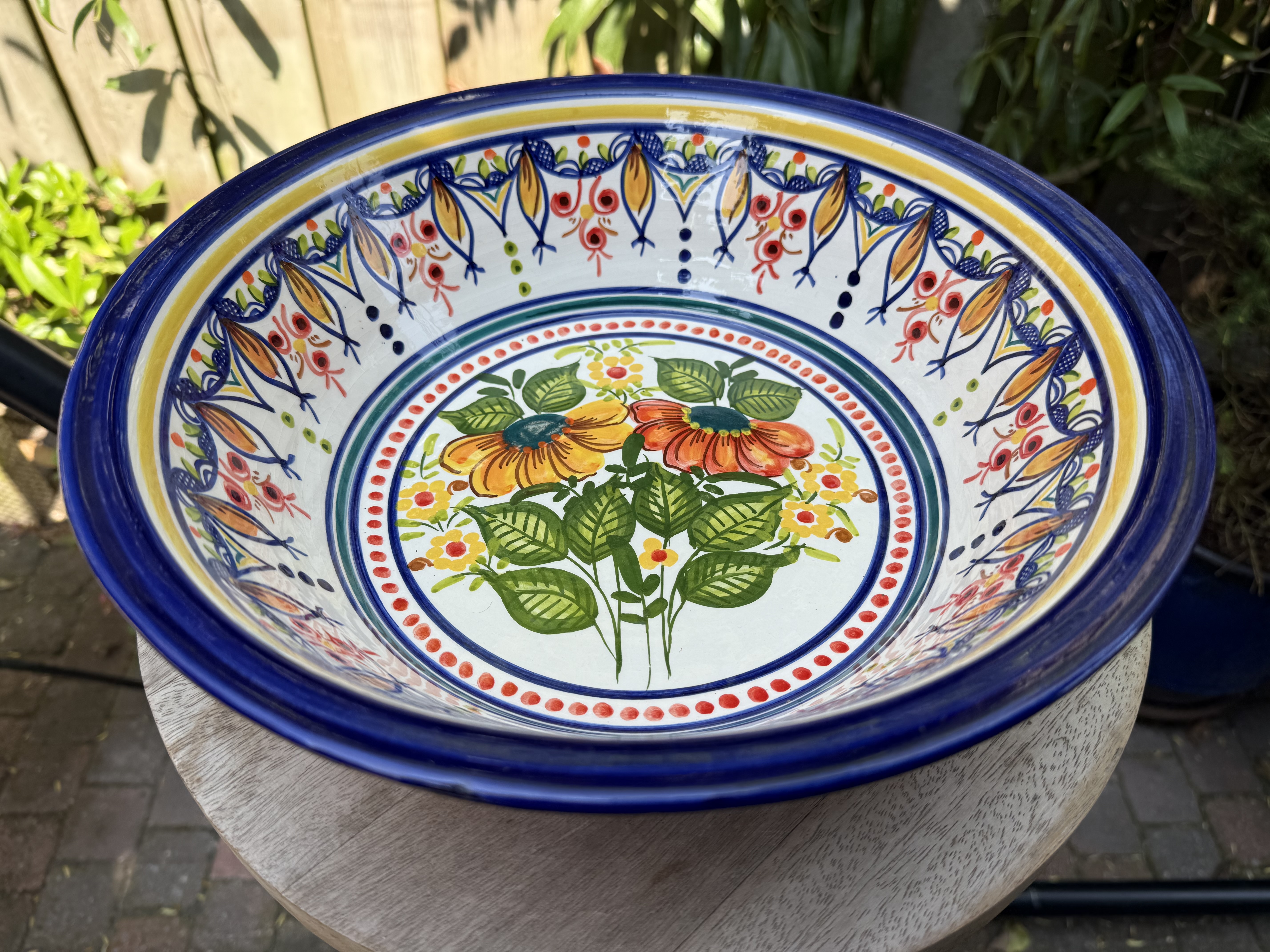 Ronde diepe schaal groot Ø31x9cm (ps9)