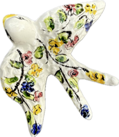 Handgemaakte Portugese Zwaluw | Patroon Coimbra | Wanddecoratie S (10 cm)