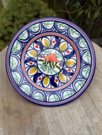 Portugees Tapasbordje Kleurrijk | Handgemaakt Keramiek Ø 18,5 cm
