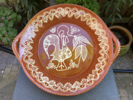 Ronde schaal met handgrepen Ø40x7cm