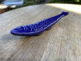 Koelkastmagneet sardine kobaltblauw 11x2cm