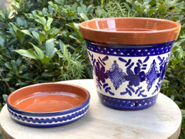 Bloempot met schotel (medium)