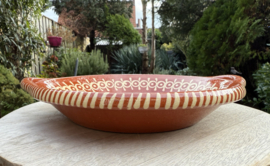 Ronde Schaal met Handgrepen | Portugees Aardewerk | Ø 26 x H 5 cm