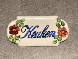 Keramisch deurbordje Keuken (9x4,5cm)