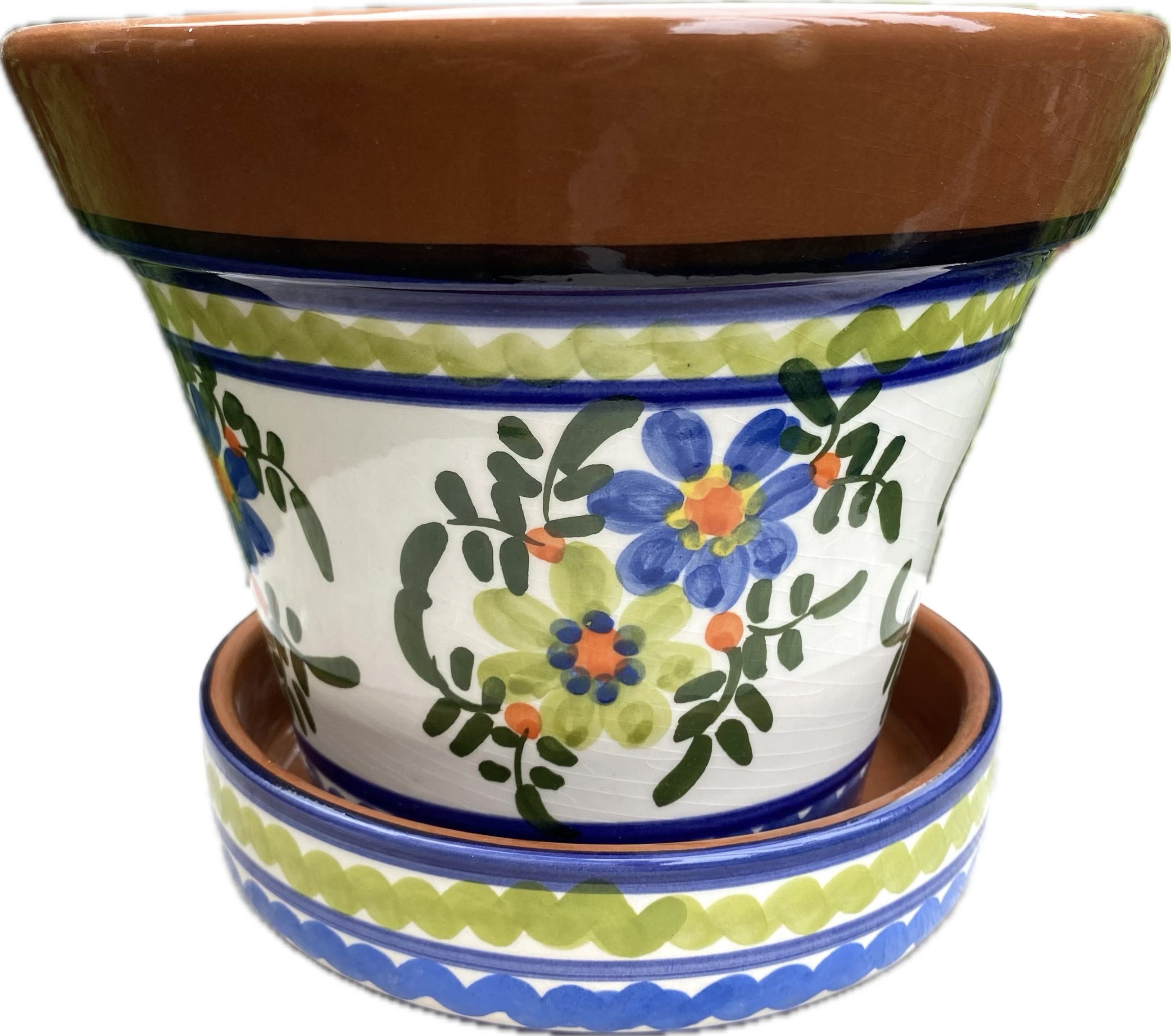 Bloempot met schotel (medium)
