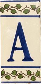 Keramische tegel / letter A (15x7,5cm)