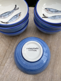 Rond schaaltje Ø10,5x4cm / Sardines / lavendel (R.136)