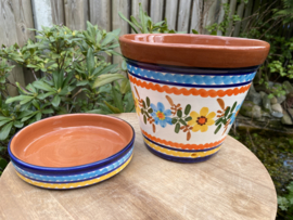 Bloempot met schotel (medium)