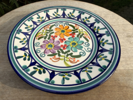 Portugees Tapasbordje Kleurrijk | Handgemaakt Keramiek Ø 18,5 cm