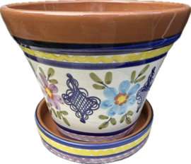 Bloempot met schotel (medium)