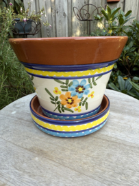 Bloempot met schotel (medium)