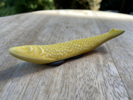 Koelkastmagneet sardine geel 11x2cm