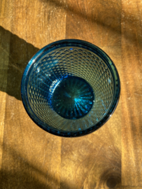 Waterglas blauw (Diamond - bicos) / Vista Alegre