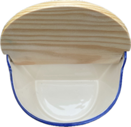 Zout pot met houten deksel / Coimbra (R.99)
