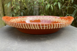 Ronde schaal met handgrepen Ø34x6cm