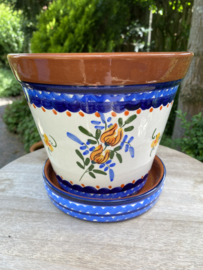 Bloempot met schotel (medium)