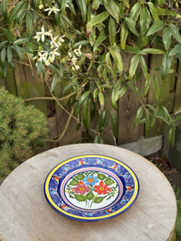 Portugees Tapasbordje Kleurrijk | Handgemaakt Keramiek Ø 18,5 cm