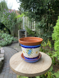 Bloempot met schotel (medium)