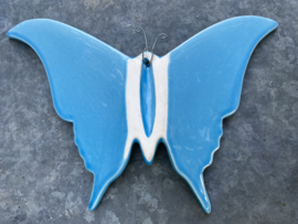 Vlinder hemelsblauw 17x23cm
