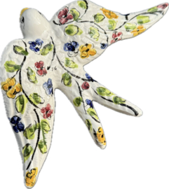 Handgemaakte Portugese Zwaluw | Patroon Coimbra | Wanddecoratie L (19,5 cm)