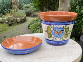 Bloempot met schotel (klein)
