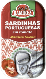 Portugese sardines in tomatensaus Ramirez 120gr