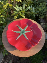 Bord rood Ø28cm tomaten collectie Bordallo Pinheiro (R-29004)