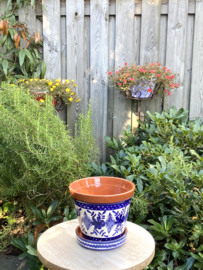 Bloempot met schotel (medium)